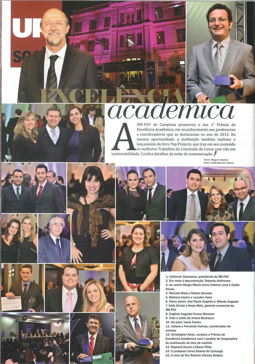 Revista UP - Cobertura do 1º Premio de Excelência Academica 2012