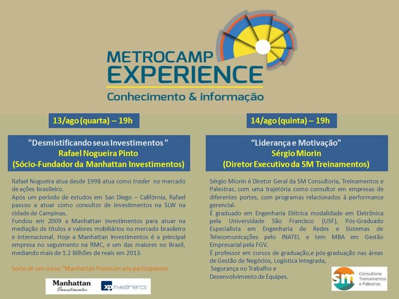 Metrocamp Experience 2014 com Sergio Miorin